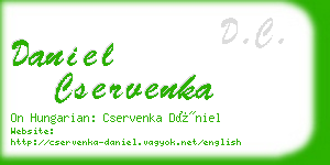 daniel cservenka business card